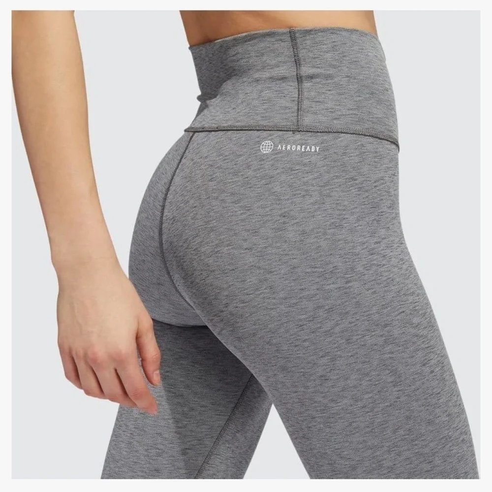 ADIDAS TIGHT FIT HIGH RISE YOGA TRAINING ATHLETIC 7/8 LEGGINGS PANTS SIZE 1X